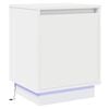 vidaXL Cabinet de chevet Blanc 39 x 34,5 x 50 cm Bois d'ing&eacute;nierie