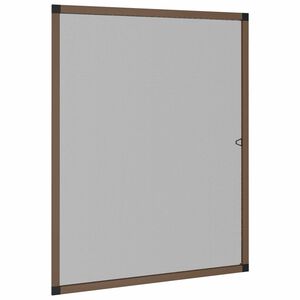 vidaXL &Eacute;cran anti-insectes pour fen&ecirc;tres Marron 110 x 130 cm