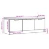 vidaXL Meuble TV vieux bois 102x35x36,5 cm bois d'ing&eacute;nierie