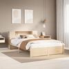 vidaXL Lit biblioth&egrave;que sans matelas 160x200 cm bois massif de pin