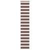 vidaXL Store z&egrave;bre marron 45x200 cm largeur du tissu 40,9 cm polyester