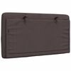 vidaXL Coussin de t&ecirc;te de lit marron fonc&eacute; 80 cm tissu