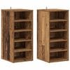 vidaXL Cabinet &agrave; chaussures 32 x 35 x 70 cm Bois ancien