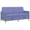 vidaXL Sofa avec rangement Bleu denim 172 x 78 x 87 cm Polyester