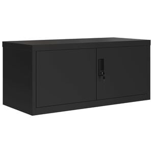vidaXL Classeur noir 90x40x40 cm acier