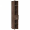 vidaXL Armoire de rangement mince ch&ecirc;ne marron 30x42,5x225 cm