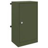 vidaXL bo&icirc;te aux lettres avec porte Vert olive 30 x 20 x 55 cm Acier