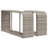 vidaXL &Eacute;tag&egrave;res de rangement 2 pcs gris clair r&eacute;sine tress&eacute;e