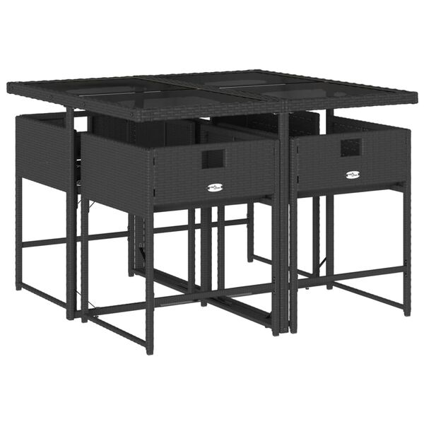 vidaXL Ensemble à manger de jardin et coussins 7 pcs gris rotin