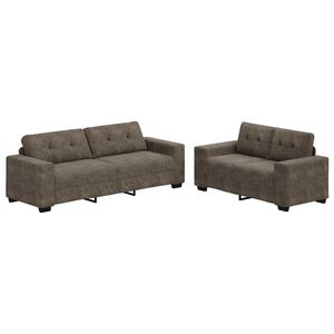 vidaXL | Canap&eacute; | 2 pcs Gris fonc&eacute; 221 x 78 x 80 cm Cuir synth&eacute;tique