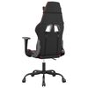 vidaXL Chaise de jeu de massage Noir et rouge Similicuir