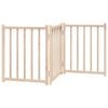 vidaXL Barri&egrave;re pour chien pliable 3 panneaux 150 cm bois sapin massif