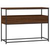 vidaXL Table console ch&ecirc;ne marron 100x40x75 cm bois d'ing&eacute;nierie