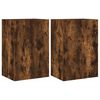 vidaXL Meubles TV muraux 2 pcs ch&ecirc;ne fum&eacute; 40,5x30x60cm bois ing&eacute;nierie