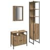 vidaXL Ensemble de mobilier de salle de bain 3 pc Ch&ecirc;ne artisanal