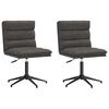 vidaXL Chaises &agrave; manger lot de 2 noir similicuir