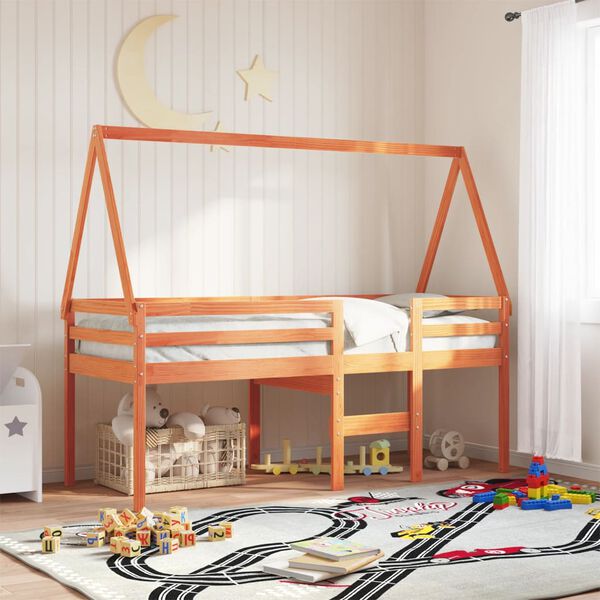 vidaXL Toit de lit pour enfants 199x95,5x88 cm bois de pin massif