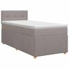 vidaXL Lit boxspring avec matelas Taupe 80 x 200 cm Tissu