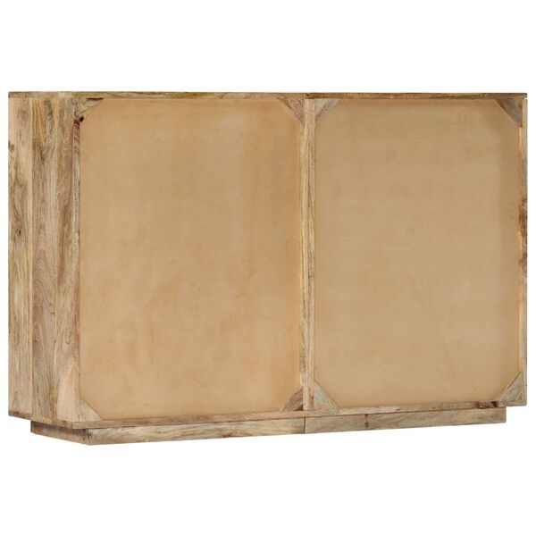 vidaXL Meuble alphabétique avec 6 tiroirs 120x35x79 cm Manguier massif