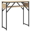 vidaXL Table console avec étagère chêne sonoma 75x30x75 cm
