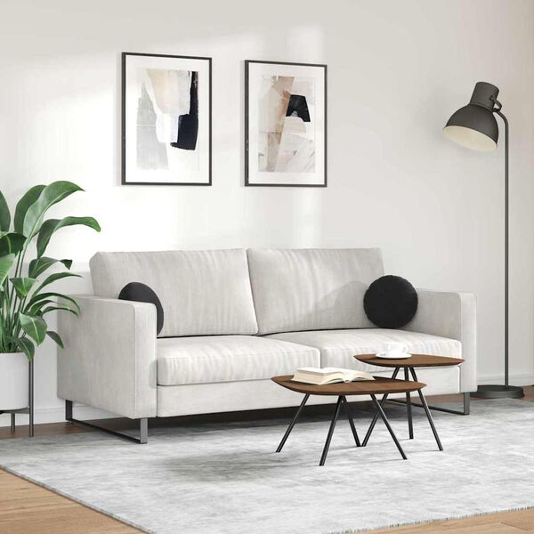 vidaXL Coussins de si&egrave;ge 2 pcs Noir &Oslash; 40 x 13 cm Velours