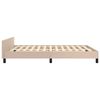 vidaXL Cadre de lit sans matelas cappuccino 140x190 cm similicuir