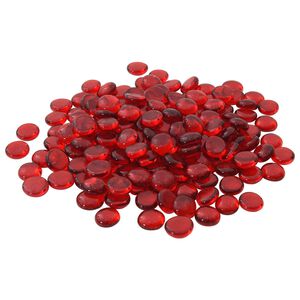 vidaXL P&eacute;pite en verre 17-19 mm &Eacute;carlate Verre