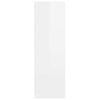 vidaXL Cabinet de salle de bain Blanc brillant 79,5 x 49 x 156 cm
