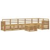 vidaXL Ensemble de canap&eacute;s d'ext&eacute;rieur 7 pc Blanc Bois d'Acacia Massif
