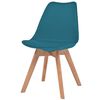 vidaXL Chaises à manger lot de 2 Turquoise Plastique