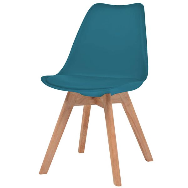 vidaXL Chaises à manger lot de 2 Turquoise Plastique