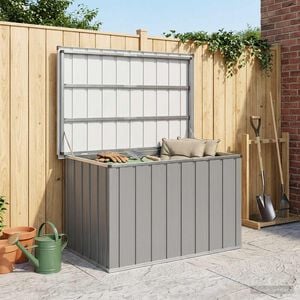 vidaXL Bo&icirc;te de rangement de jardin Gris 109x67x65 cm