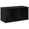 vidaXL Ensemble meuble TV 2 pcs Chêne noir 72 x 35 x 36,5 cm