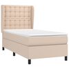 vidaXL Sommier &agrave; lattes de lit avec matelas Cappuccino 80x200 cm