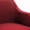 vidaXL Chaises pivotantes &agrave; manger lot de 2 Rouge bordeaux Tissu
