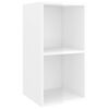 vidaXL Ensemble de meubles TV 3 pcs Blanc brillant Bois d'ing&eacute;nierie