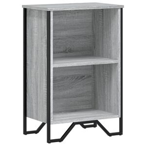 vidaXL Biblioth&egrave;que sonoma gris 50x31x74,5 cm bois d'ing&eacute;nierie