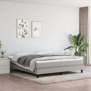 vidaXL Matelas de lit &agrave; ressorts ensach&eacute;s fermet&eacute; moyenne Gris clair 160x200x20 cm
