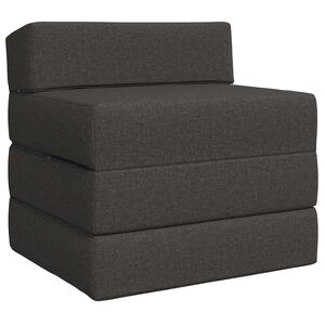 vidaXL Canap&eacute;-lit pliable Gris fonc&eacute; 70 x 60 x 63 cm Tissu