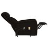vidaXL Fauteuil de massage Noir Tissu microfibre