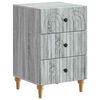 vidaXL Cabinet de chevet Sonoma gris 43 x 41 x 66,5 cm