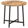 vidaXL Table basse 45x45x40 cm bois de manguier solide et fer