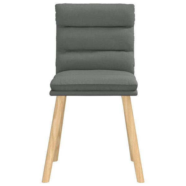 vidaXL Chaises &agrave; manger lot de 6 gris fonc&eacute; tissu