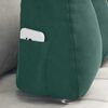 vidaXL Coussin de Dos Vert fonc&eacute; 60 x 24 x 50 cm Velours