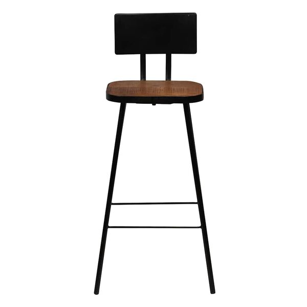 vidaXL Tabourets de bar lot de 2 bois massif de r&eacute;cup&eacute;ration