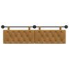 vidaXL T&ecirc;te de lit suspendue Marron 190 x 55 x 7 cm Velours
