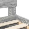 vidaXL Cadre de lit Gris Sonoma 100 x 200 cm Bois de pin massif