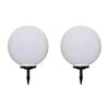 vidaXL 2 pcs Lampes d'all&eacute;e d'ext&eacute;rieur &agrave; LED 50 cm et piquet au sol