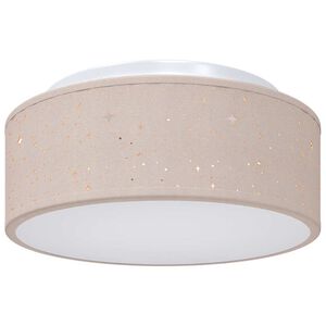 vidaXL Lampe de plafond Taupe 30 x 30 x 13,5 cm tissu