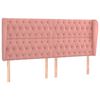 vidaXL T&ecirc;te de lit avec oreilles Rose 183x23x118/128 cm Velours
